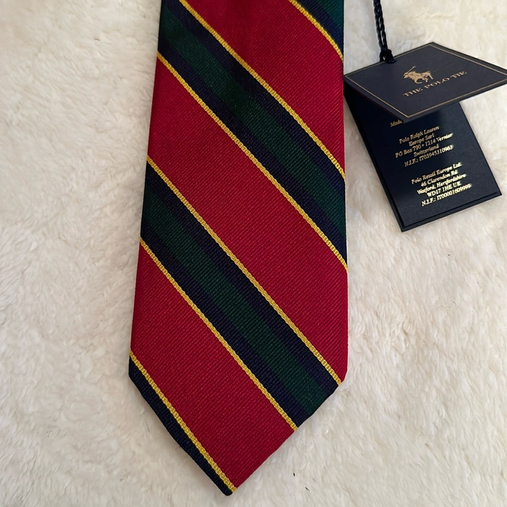Italian Polo Ralph Lauren Silk Tie